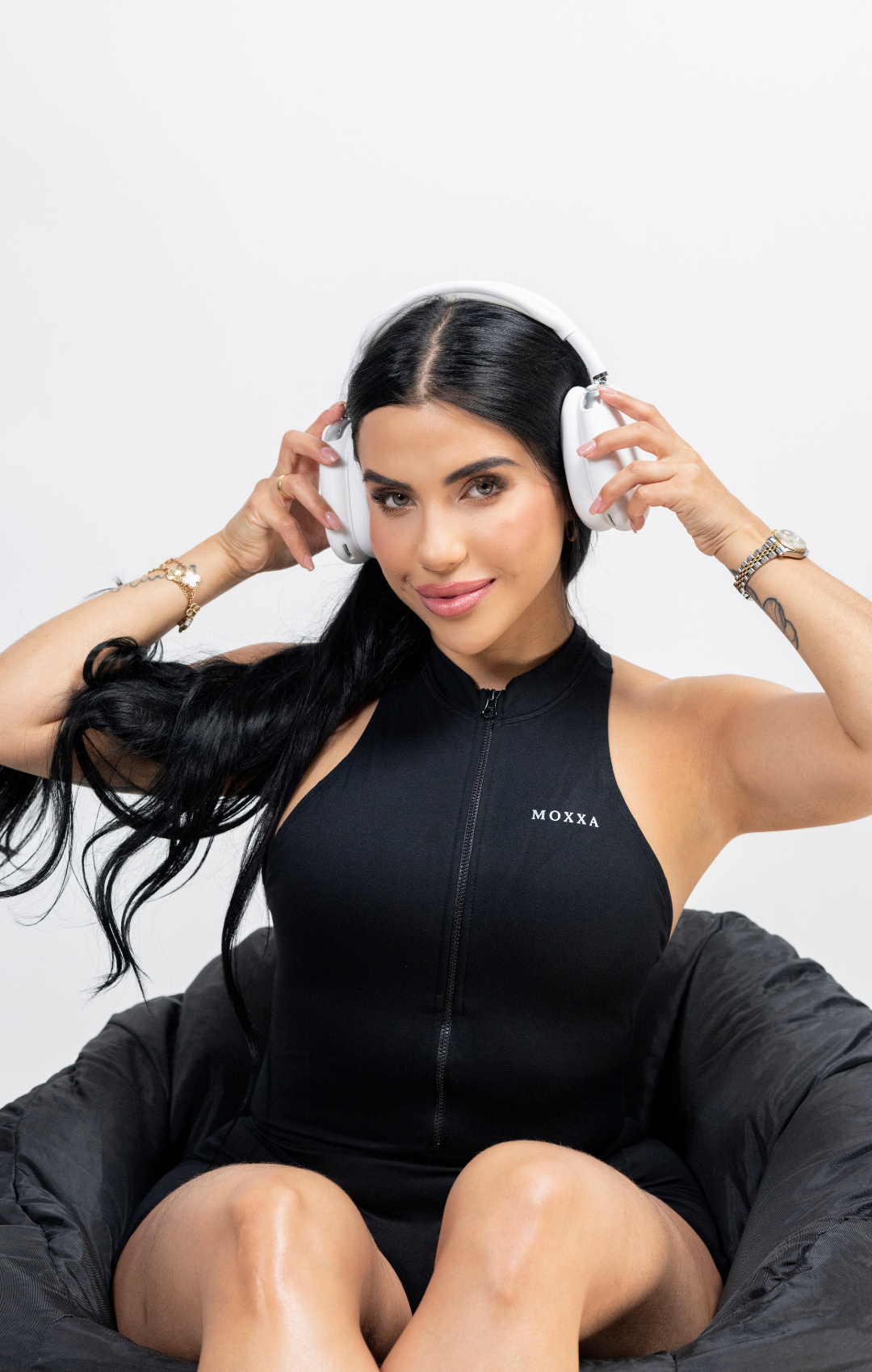 Jumpsuit Black Short Sleeve Active Core